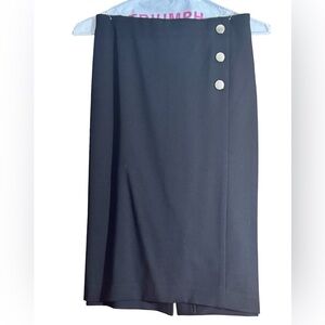 Anne Klein Black Midi Pencil Skirt for Work